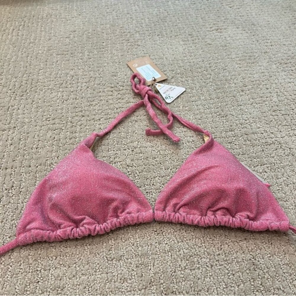 Berlook Pink Sparkly Bikini Top